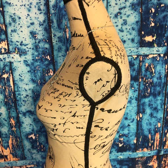 Fun bat goth necklace pentagram silvery finish - Picture 6 of 8